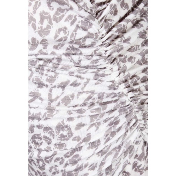 ECOSKIN White & Gray Animal Print Hi Low Fitted Sheath Dress Size M - Picture 6 of 6